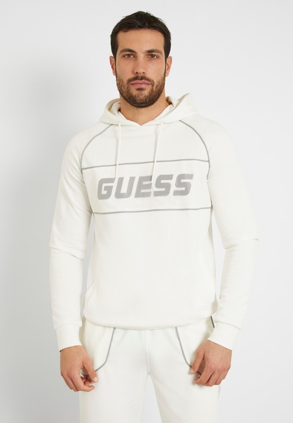 

Толстовка с капюшоном Guess, белый