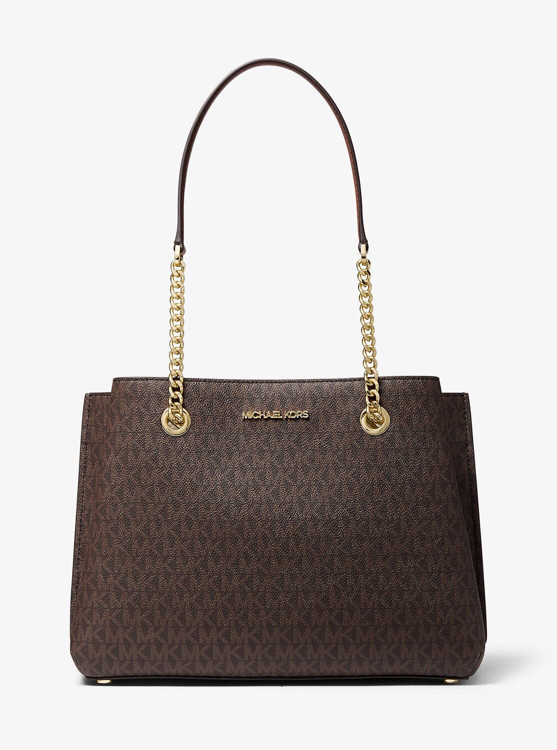 

Большая сумка через плечо Teagan с логотипом Michael Kors, коричневый