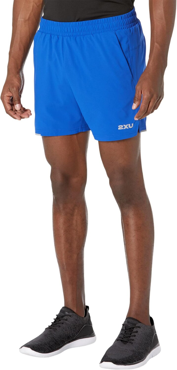 

Шорты для бега Aero 5 дюймов 2XU, цвет Surf/Silver Reflective