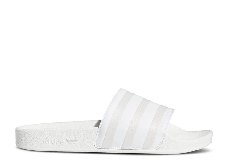 

Кроссовки Adidas WMNS ADILETTE SLIDE 'WHITE SILVER METALLIC', металлик