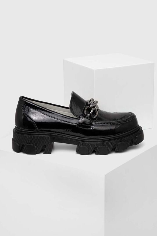 

Кожаные мокасины Answear Lab, черный