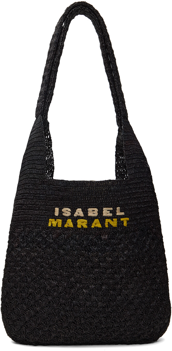 

Черная сумка-тоут Praia среднего размера Isabel Marant, цвет Black