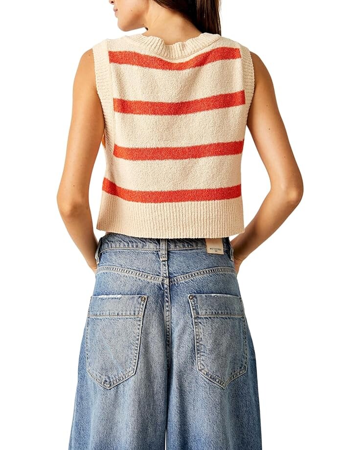 

Свитер Free People Santa Monica Vest, цвет Prosecco Pollen Com