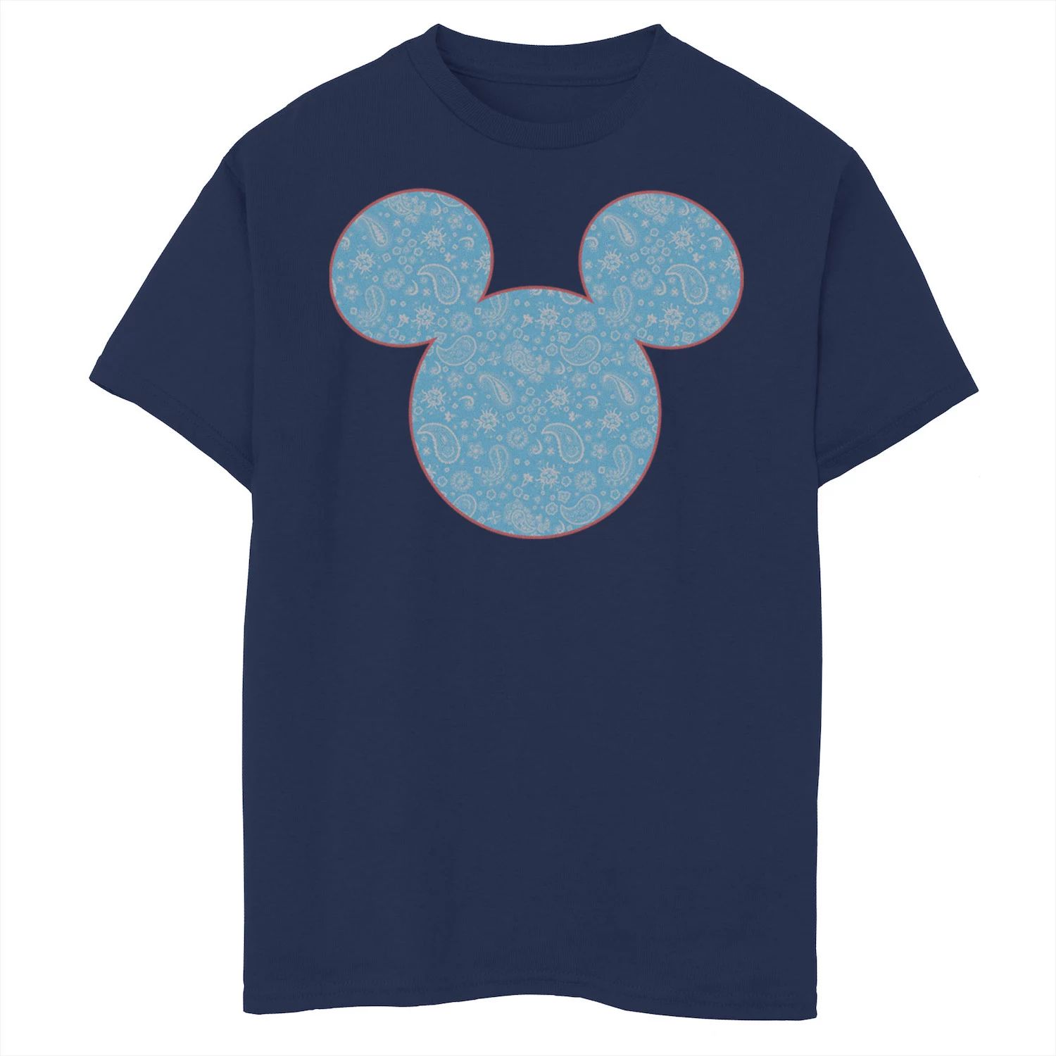 Синяя футболка с рисунком Микки Мауса и друзей Disney для мальчиков 8–20 лет с рисунком Микки Пейсли Disney толстовка с рисунком микки мауса disney для мальчиков 8–20 лет красно белая и с рисунком микки disney