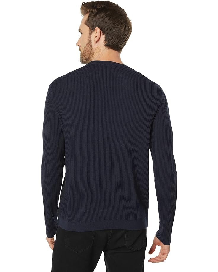 Свитер John Varvatos Regular Fit Long Sleeve Crew with Sweater Trim K3650Y3, цвет Midnight simpson john moscow midnight