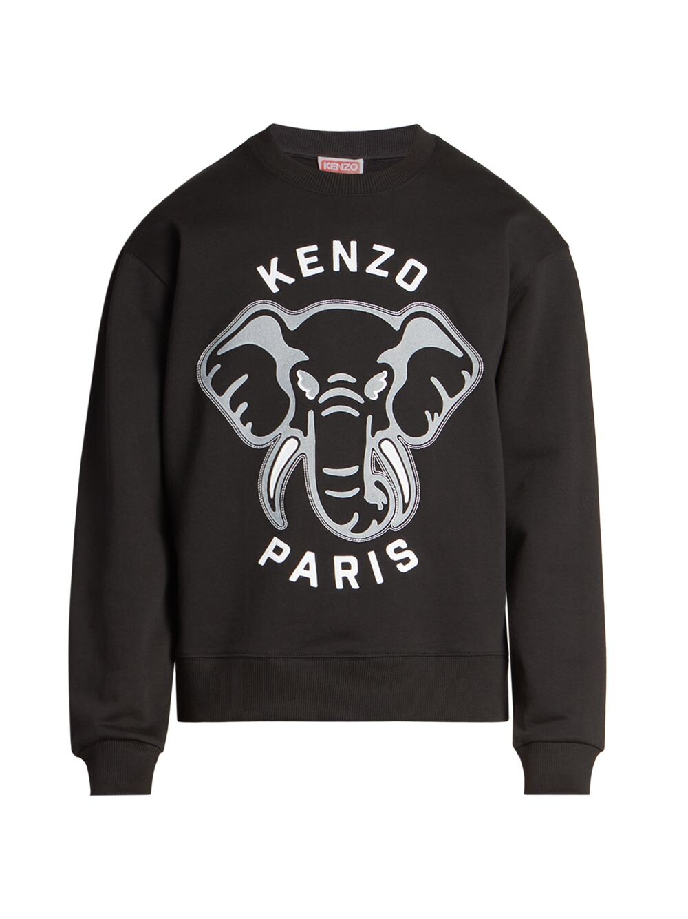

Классическая толстовка с круглым вырезом и логотипом KENZO, черный