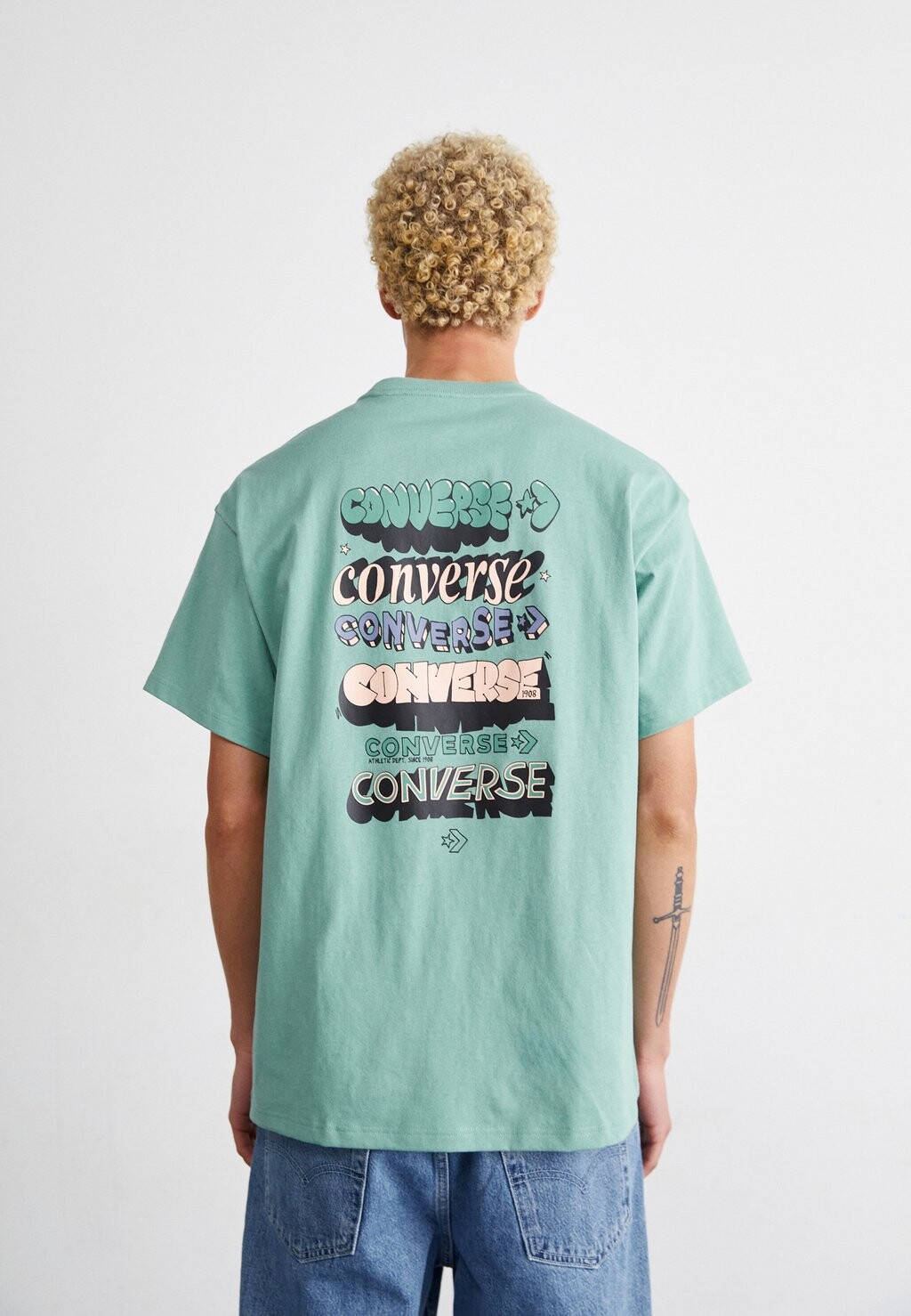 

Футболка с принтом SKATE TEE Converse, цвет herby