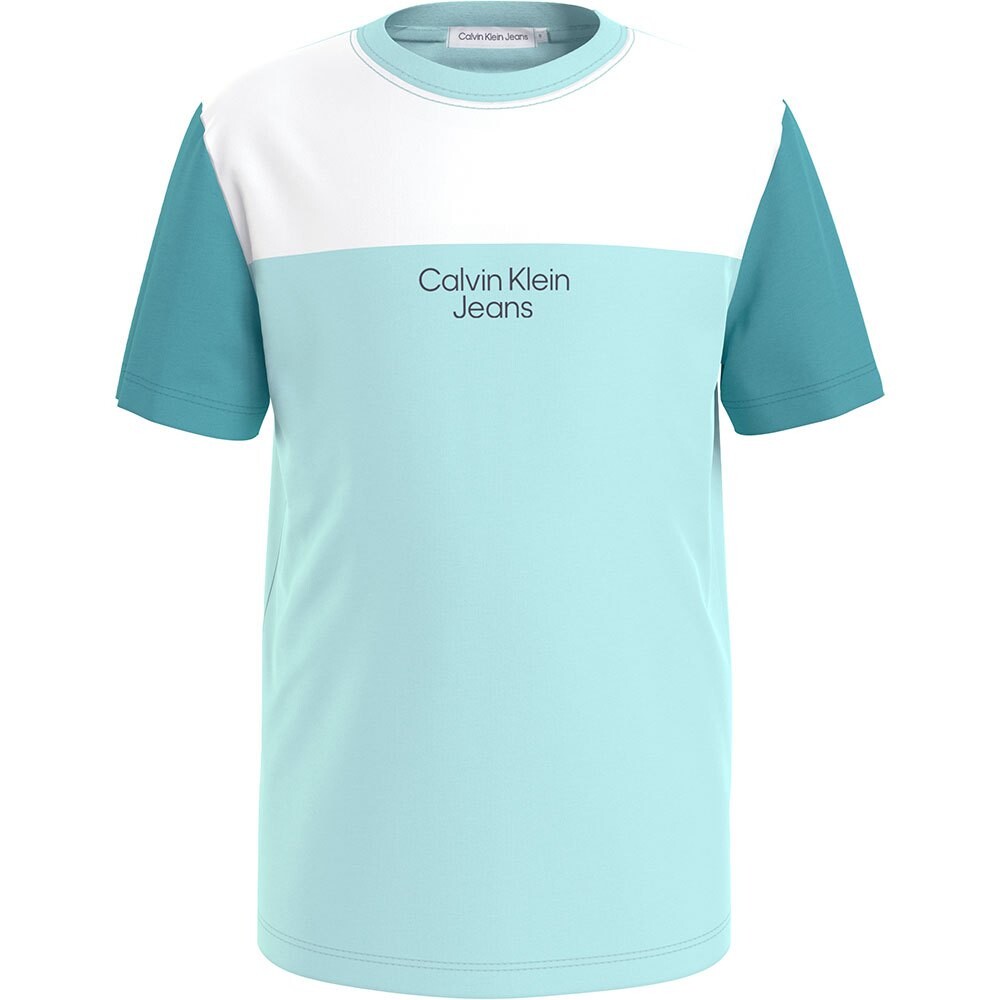 

Футболка с коротким рукавом Calvin Klein Jeans Color Block, синий