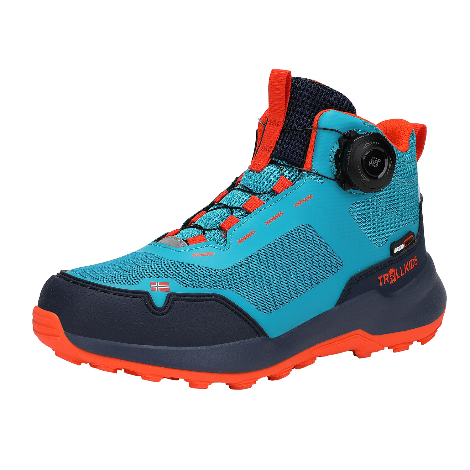 

Низкие кроссовки Trollkids Wanderschuhe Trollfjord, цвет Blaugrün/Orange
