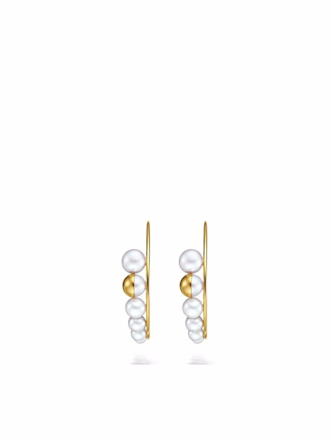 

Серьги M/G Tasaki Shell из желтого золота с жемчугом, золотой