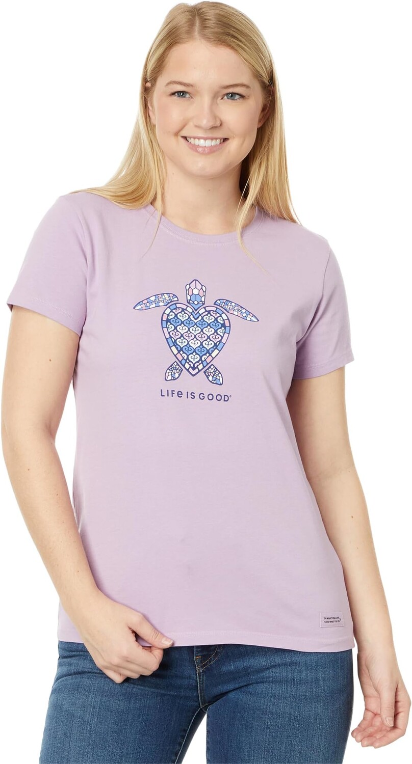 

Футболка с короткими рукавами Crusher Mandala Heart Turtle Life is Good, цвет Violet Purple