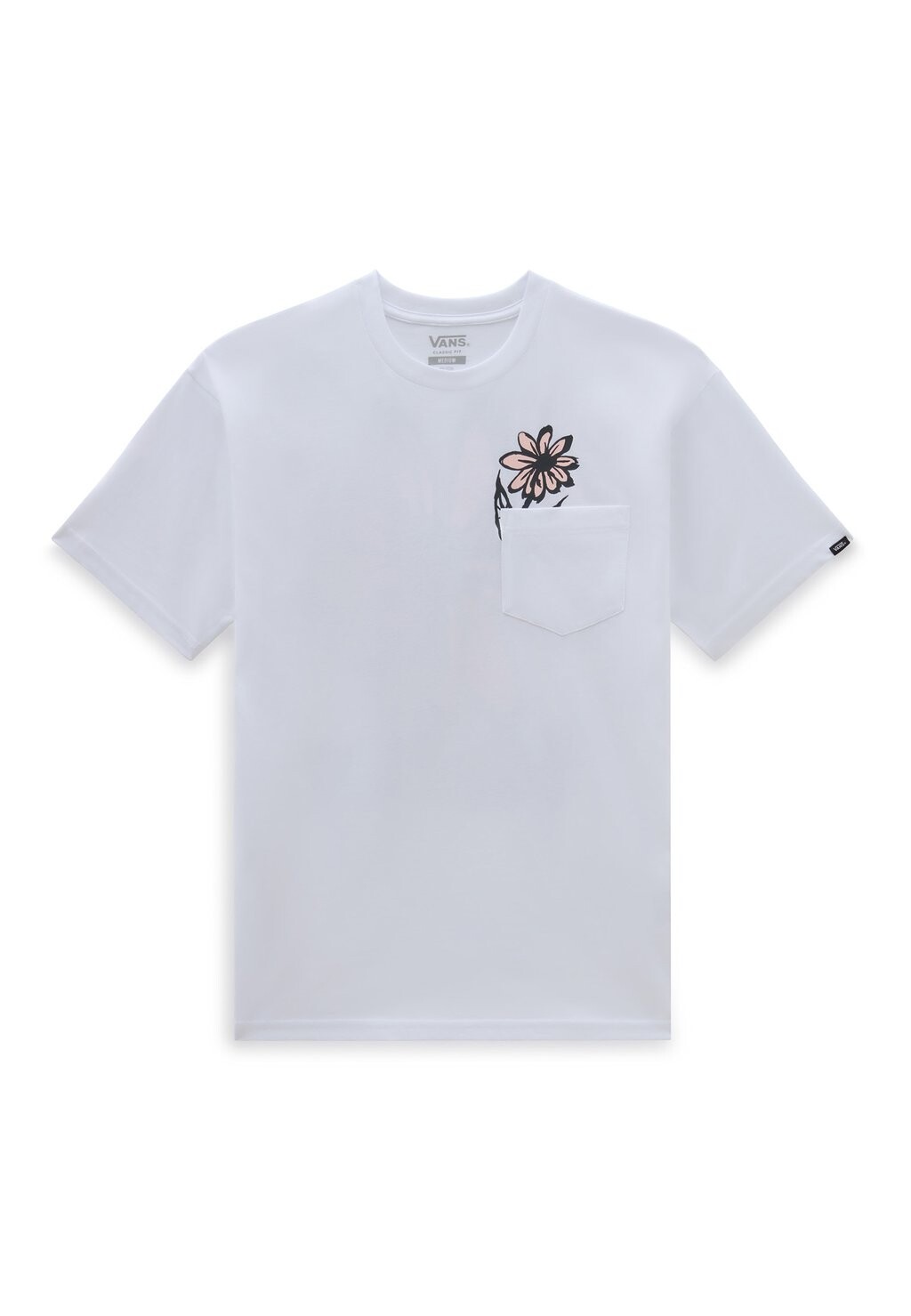 

Футболка с принтом BRUSH PETAL Vans, цвет white