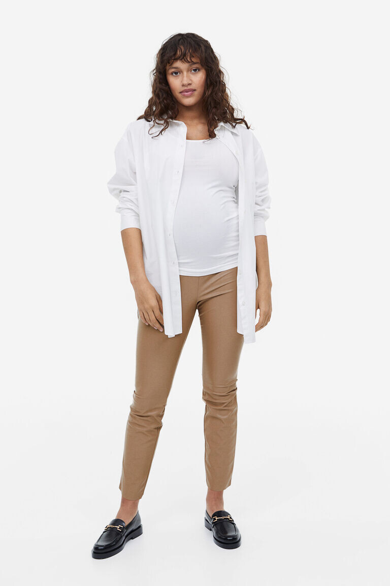 

Леггинсы длиной до щиколотки H&M, бежевый