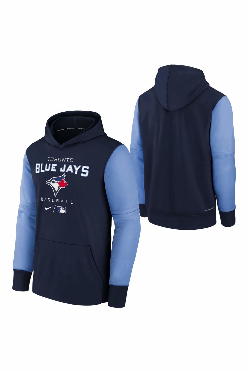 

Черная флисовая бейсбольная толстовка Nike Toronto Blue Jays Therma Nike, черный