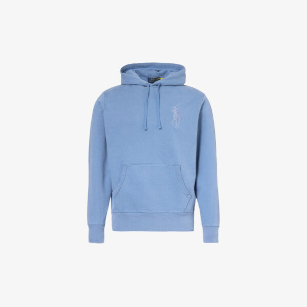 

Толстовка из хлопкового джерси с вышитым логотипом Polo Ralph Lauren, синий