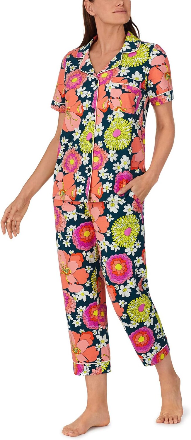 

Укороченная пижама с короткими рукавами Trina Turk x Bedhead Bedhead PJs, цвет Fun Floral
