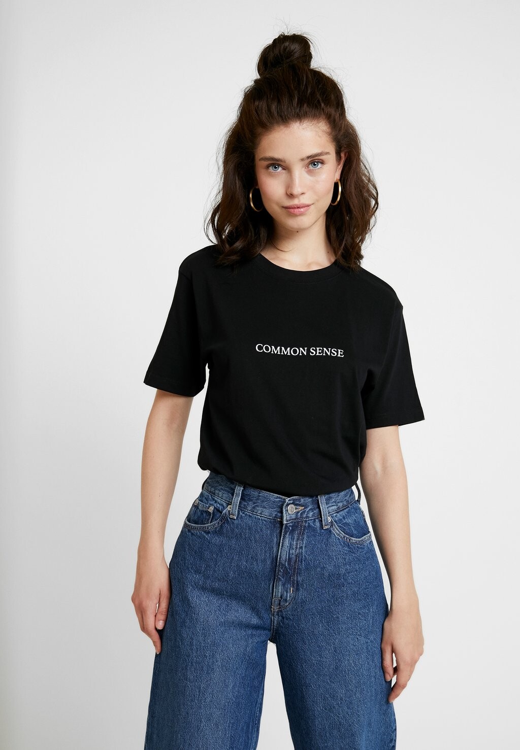 

Футболка с принтом Ladies Common Sense Tee Mister Tee, черный