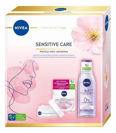 

Подарочный набор Sensitive Care Дневной крем + мицеллярная вода Nivea