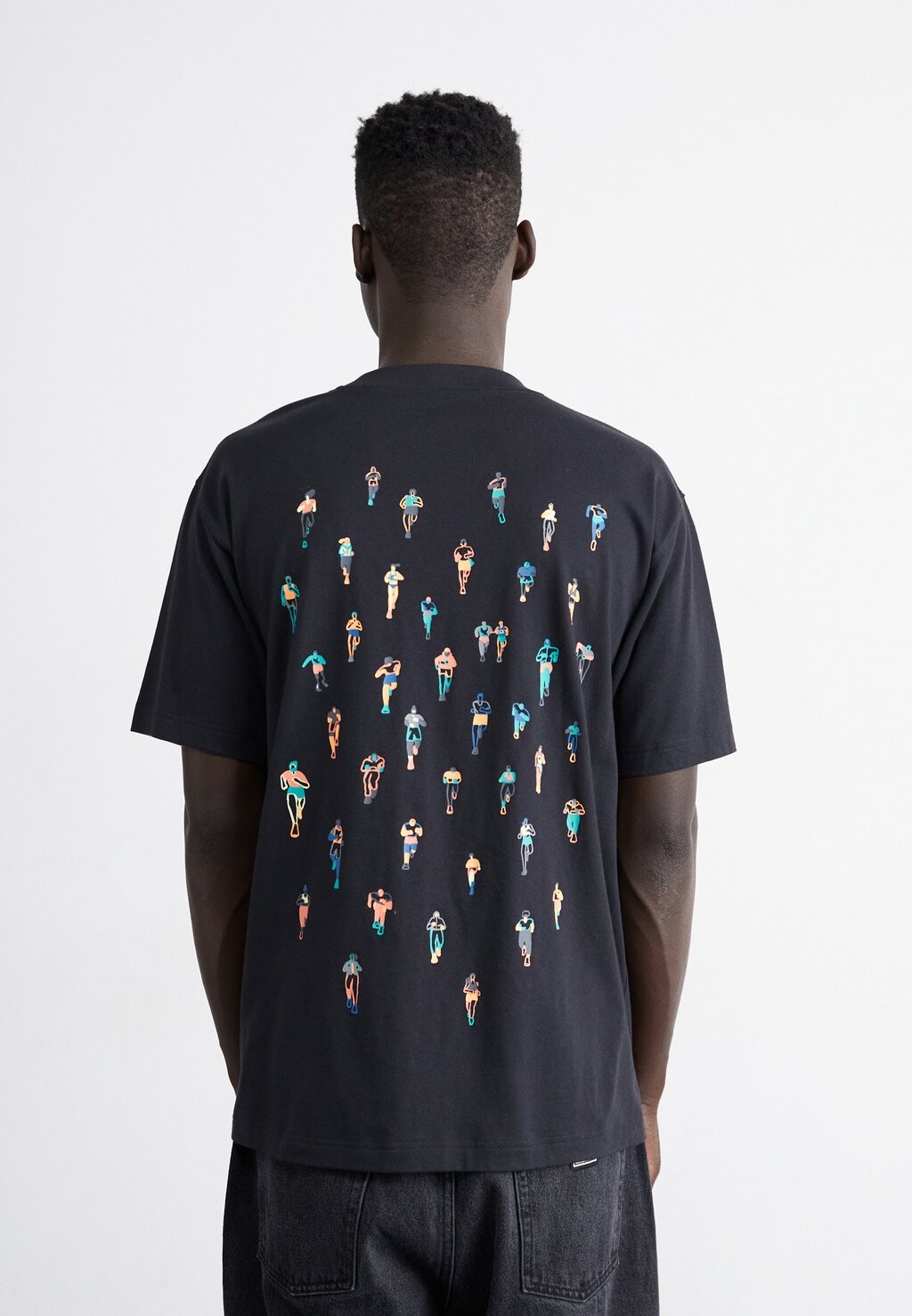 

Футболка с принтом RUNNERS TEE New Balance, цвет black