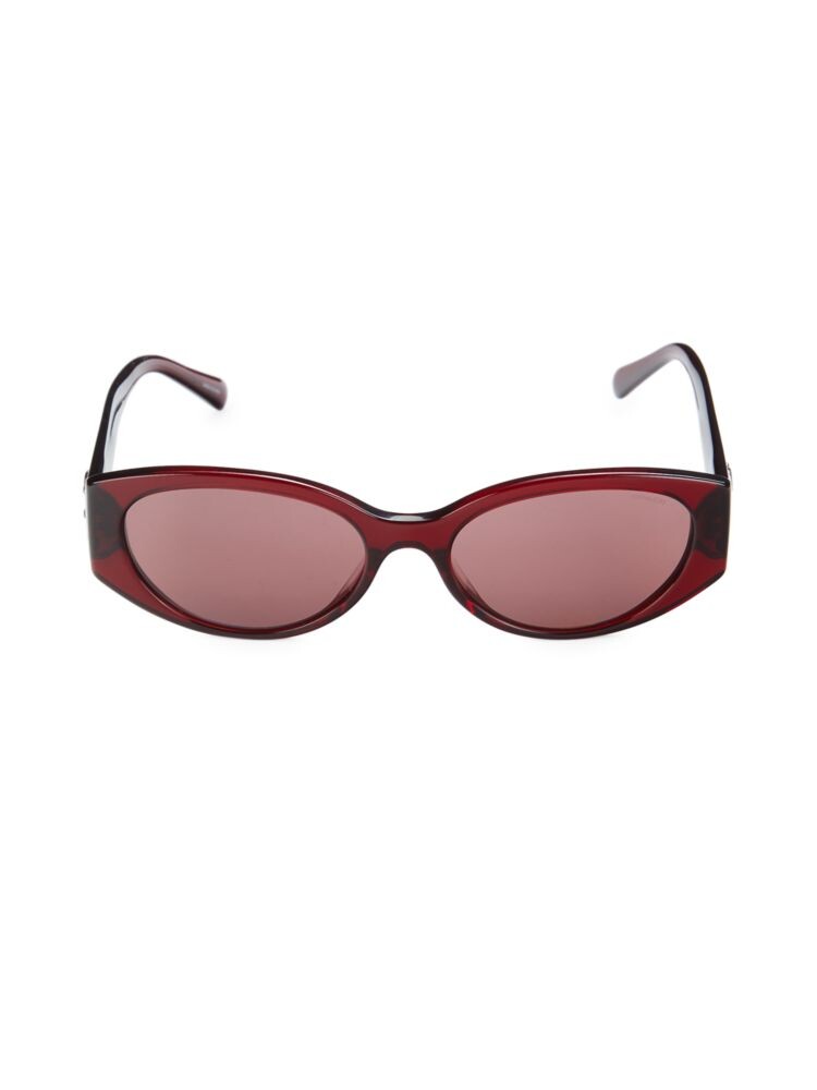 

Овальные солнцезащитные очки 57MM Coach, цвет Transparent Red