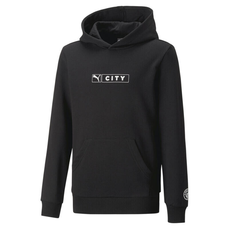 

Толстовка для детей Manchester City FC ftblLegacy PUMA Black Team Light Blue