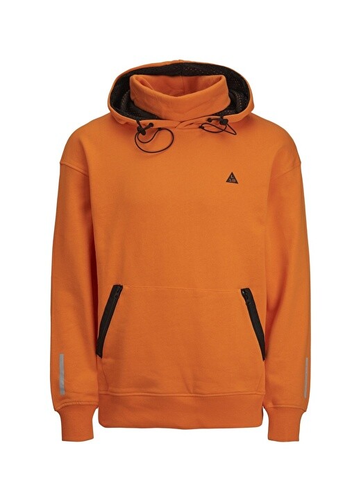 

Оранжевая мужская толстовка с воротником с капюшоном Jack & Jones, Оранжевый