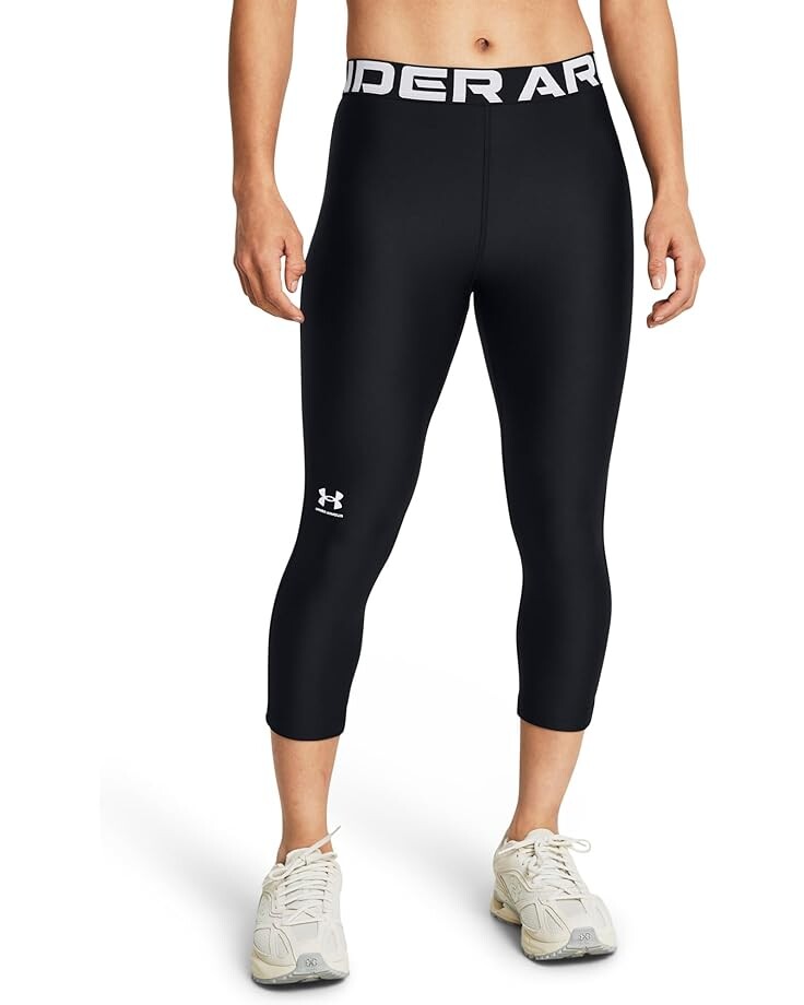 

Леггинсы Under Armour Heatgear Authentics 3/4, черный/белый