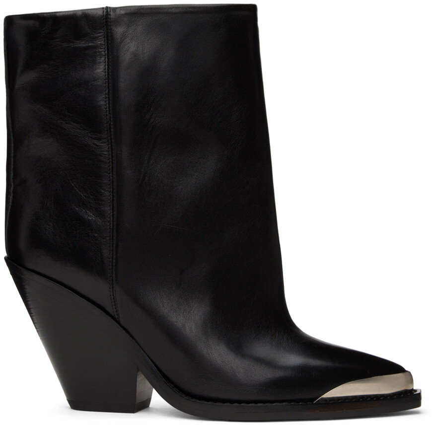 

Ботинки с черной этикеткой Isabel Marant