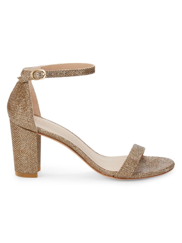 

Сандалии на блочном каблуке Stuart Weitzman, цвет Platinum