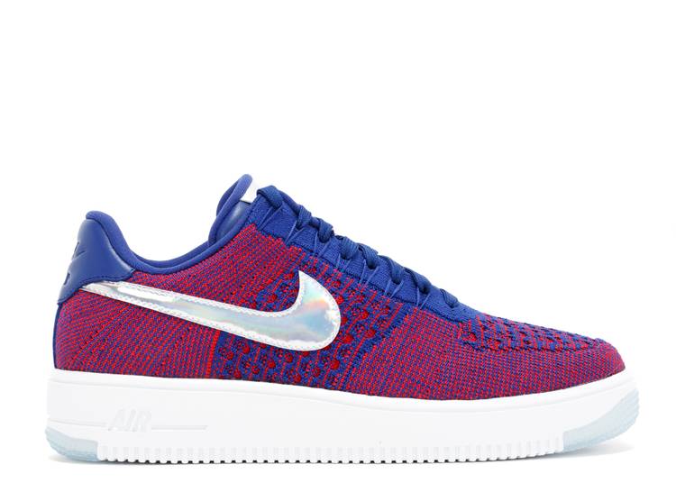 Air force 1 sales blue flyknit