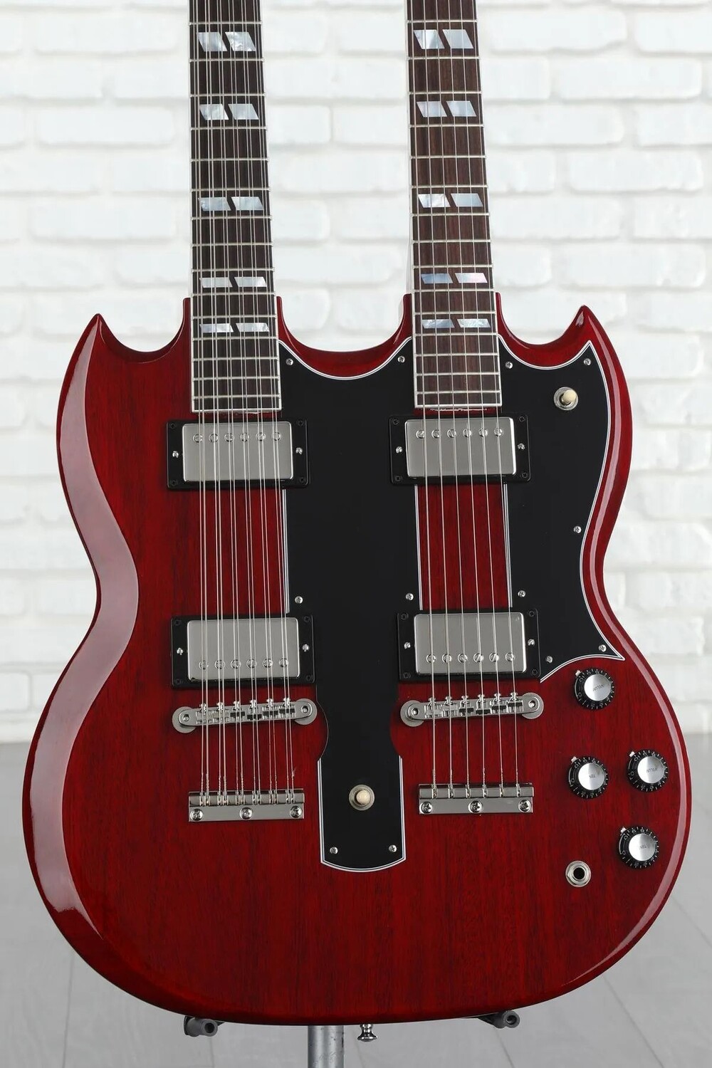 

Электрогитара Gibson Custom EDS-1275 с двойным грифом - вишневый красный
