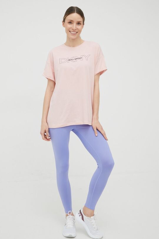 

Хлопковая футболка Dkny DP1T8483 DKNY, розовый