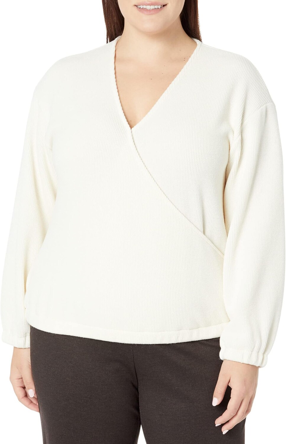 

Свитер Plus Passionfruit Wrap Top Madewell, цвет Antique Cream