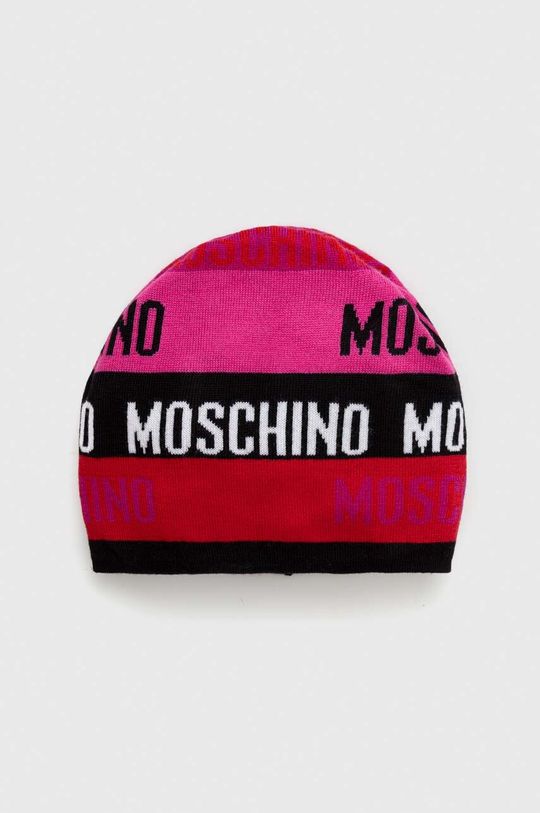 цена Шерстяная шапка Moschino, розовый