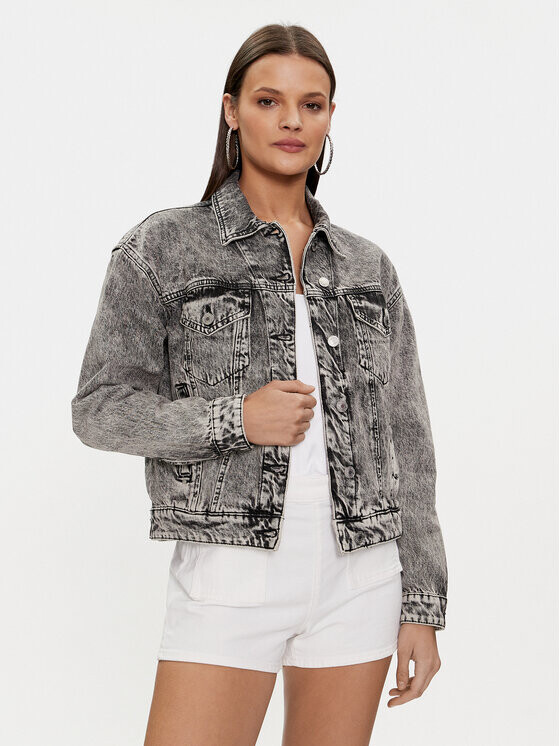 

Джинсовая куртка стандартного кроя Guess, серый