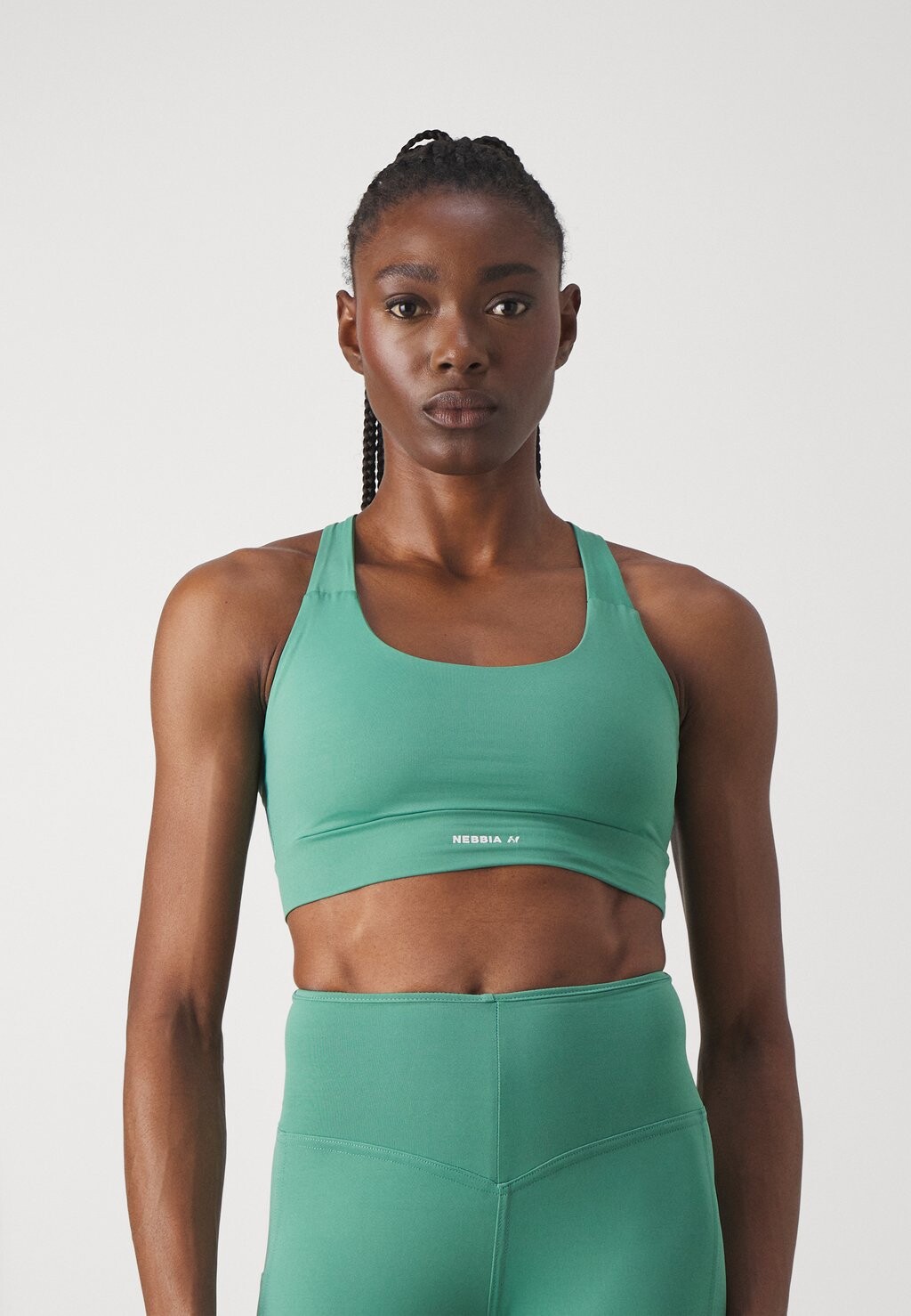 

Спортивный бюстгальтер средней поддержки WOMENS BRA Nebbia, цвет green