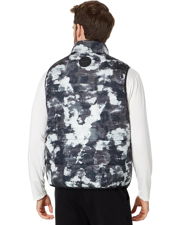 цена Утепленный жилет Champion All Over Print Puffer Vest, цвет Hyper Wash Black