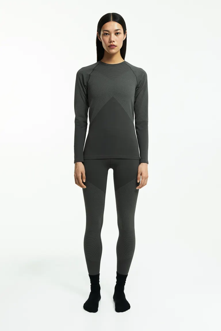 

Бесшовная спортивная блузка от drymove H&M, зеленый