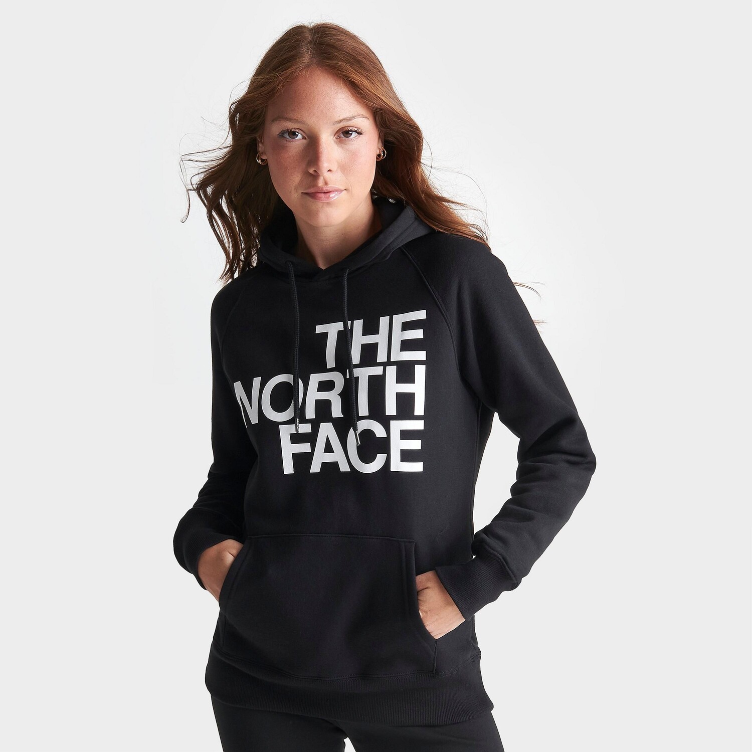 

Женская худи с большим логотипом The North Face, черный