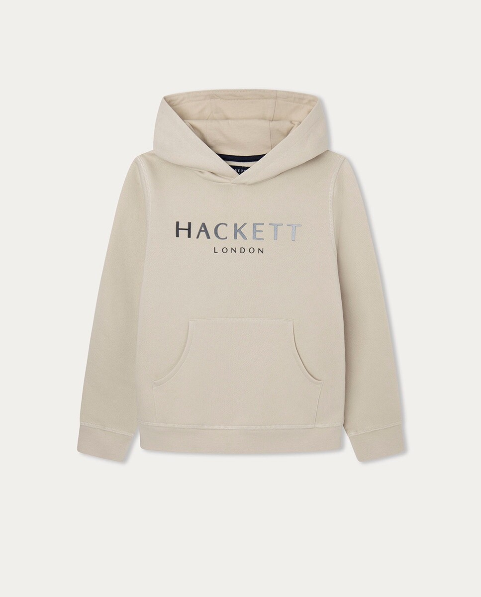 

Толстовка с капюшоном для мальчика с градиентным логотипом Hackett, белый
