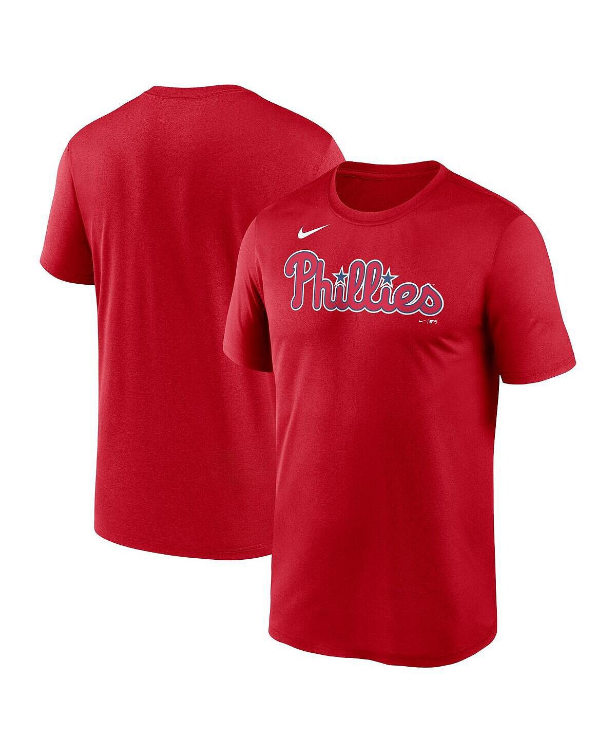 

Мужская красная футболка Philadelphia Phillies New Legend с надписью Nike, Красный