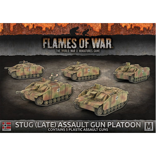 Фигурки Flames Of War: Stug (Late) Assault Gun Platoon фигурки flames of war stug late assault gun platoon x5 plastic