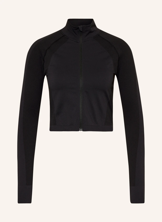

Укороченная тренировочная куртка athlete crop seamless Sweaty Betty, черный