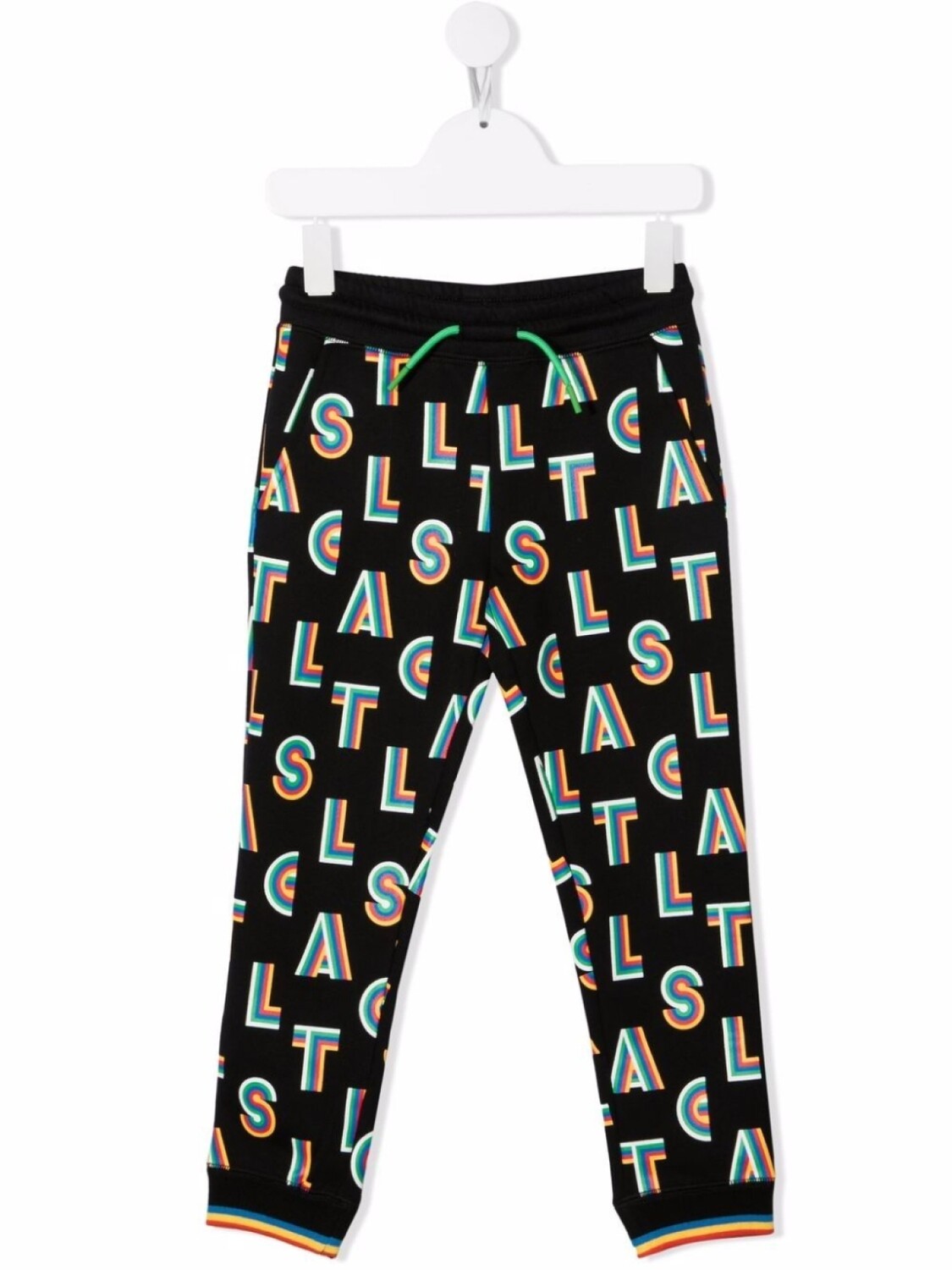 

Stella McCartney Kids спортивные брюки с монограммой, черный