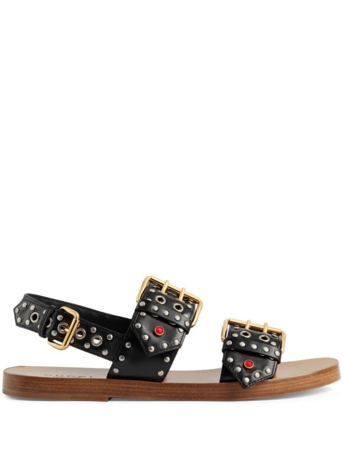 

Gucci сандалии с пряжками, черный