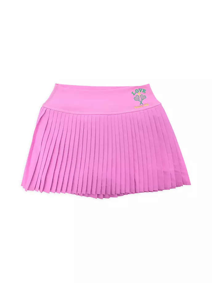 

Плиссированная юбка для тенниса Little Girl's & Girl's Iscream x Theme Love Iscream, розовый