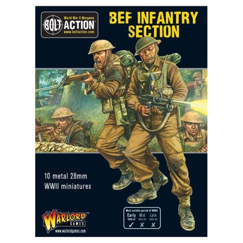 фигурки british infantry regiment warlord games Фигурки Bef Infantry Section Warlord Games
