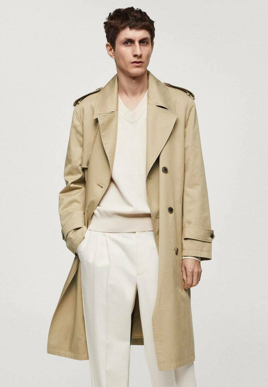 

Тренч NOTO Mango, цвет beige