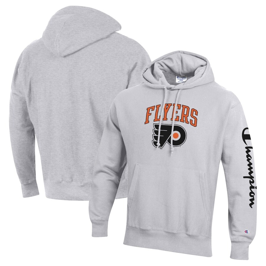 

Пуловер с капюшоном Champion Philadelphia Flyers, серый