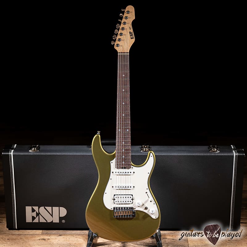 Электрогитара ESP Japan Original Snapper 7-String Guitar w/ Case – Citron Green